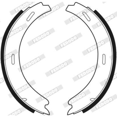 Ferodo | Bremsbackensatz, Feststellbremse | FSB196 Ferodo | Bremsbackensatz, Feststellbremse | FSB196
