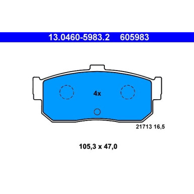 13.0460-5983.2 Bremsbelagsatz, Scheibenbremse