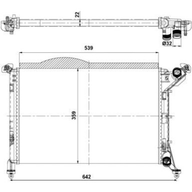 NRF | Kühler, Motorkühlung | 53969