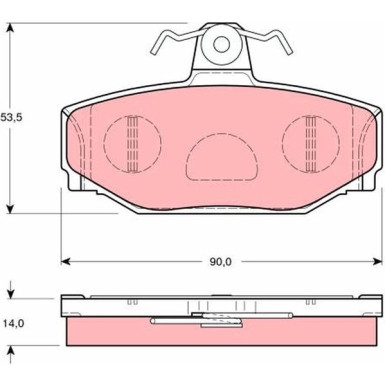 GDB1377 Bremsbelagsatz, Scheibenbremse