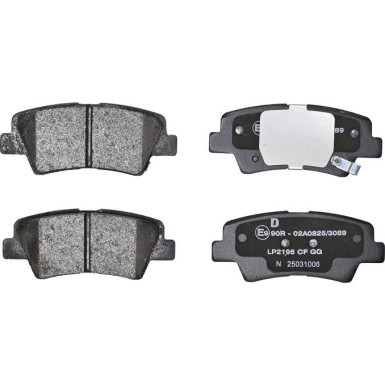 LP2195 Bremsbelagsatz, Scheibenbremse