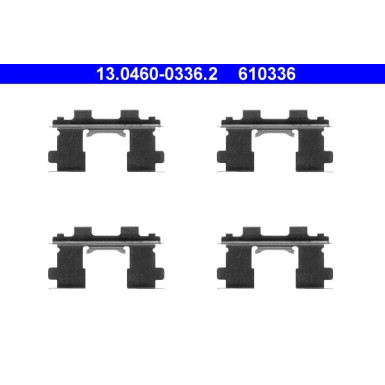 13.0460-0336.2 Zubehörsatz, Scheibenbremsbelag