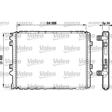 Valeo | Kühler, Motorkühlung | 732569