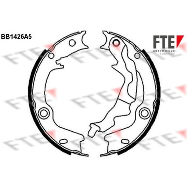 9100154 Bremsbackensatz, Feststellbremse