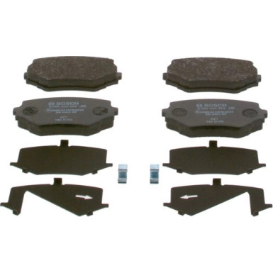 BOSCH | Bremsbelagsatz, Scheibenbremse | 0 986 424 658