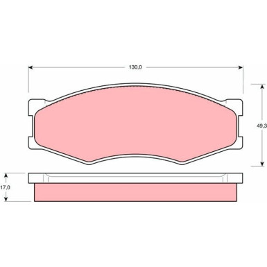 GDB318 Bremsbelagsatz, Scheibenbremse
