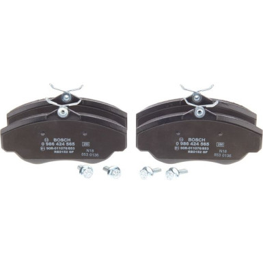 BOSCH | Bremsbelagsatz, Scheibenbremse | 0 986 424 565