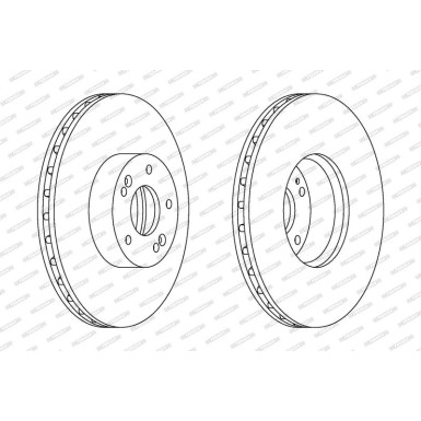 Ferodo Bremsscheibe PREMIER DDF1631C-1 Ferodo Bremsscheibe PREMIER DDF1631C-1