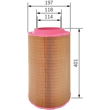 BOSCH F 026 400 440 Luftfilter