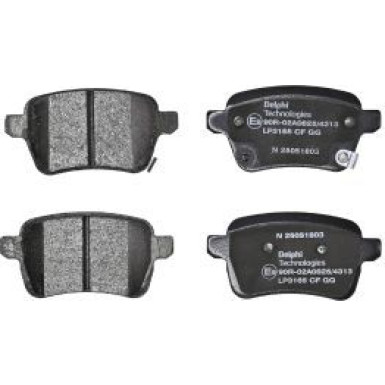 Delphi Bremsbelagsatz, Scheibenbremse LP3165