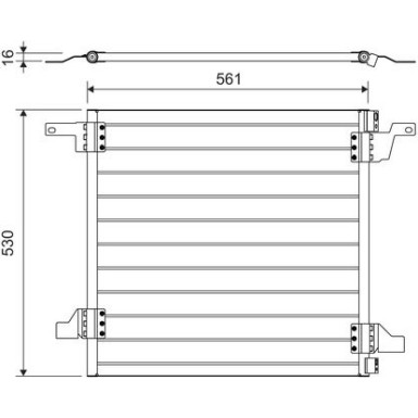 817458 Kondensator, Klimaanlage