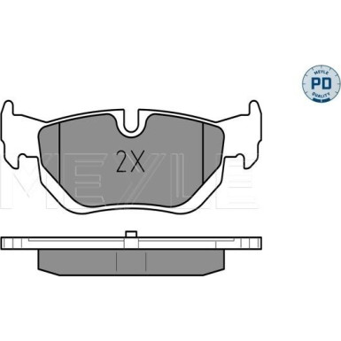 Meyle Bremsbelagsatz, Scheibenbremse MEYLE-PD: Advanced performance and design 025 239 2617/PD