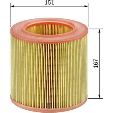 BOSCH F 026 400 027 Luftfilter BOSCH F 026 400 027 Luftfilter