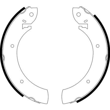 8DB 355 000-551 Bremsbackensatz