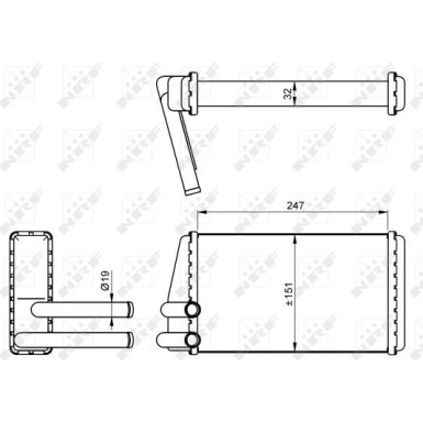 54267 Wärmetauscher, Innenraumheizung