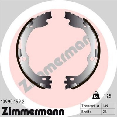 10990.159.2 Bremsbackensatz, Feststellbremse