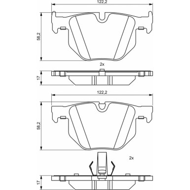 0 986 494 862 Bremsbelagsatz, Scheibenbremse