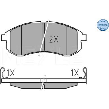 Meyle Bremsbelagsatz, Scheibenbremse MEYLE-ORIGINAL: True to OE 025 238 7914/W