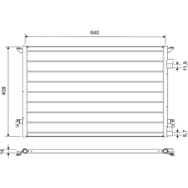 817648 Kondensator, Klimaanlage 817648 Kondensator, Klimaanlage