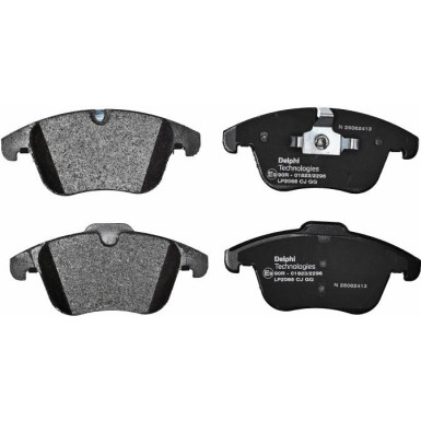 Delphi | Bremsbelagsatz, Scheibenbremse | LP2065