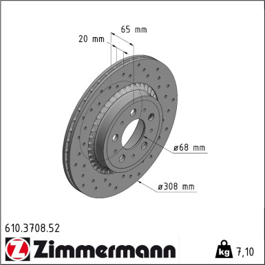 610.3708.52 Bremsscheibe SPORT Z