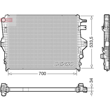 DRM32050 Kühler, Motorkühlung