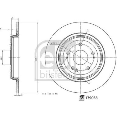 FEBI BILSTEIN 179063 Bremsscheibe