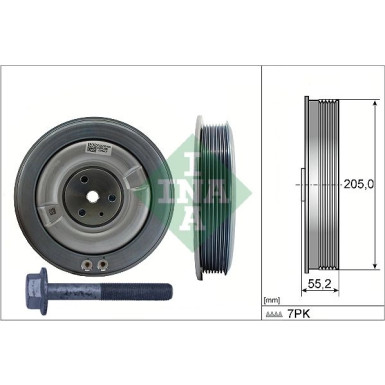 544 0506 20 Riemenscheibe, Kurbelwelle