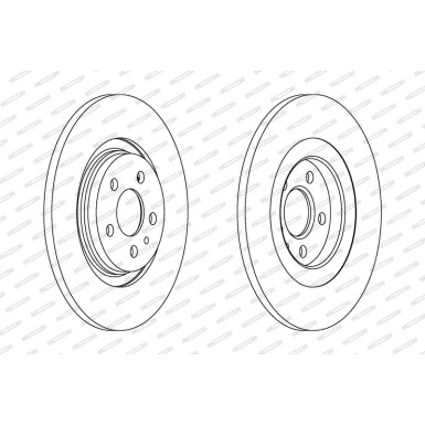 Ferodo Bremsscheibe PREMIER Coat+ disc DDF1181C
