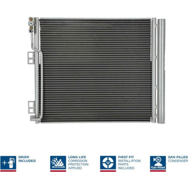 940386 Kondensator, Klimaanlage ** FIRST FIT **