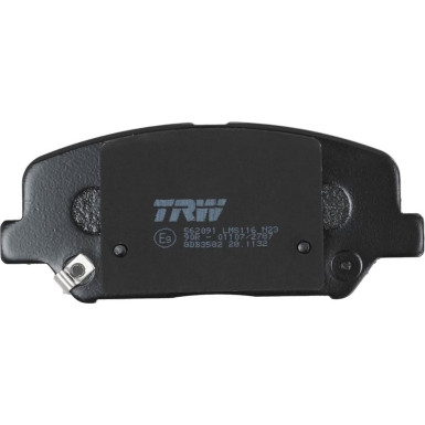 TRW | Bremsbelagsatz, Scheibenbremse | GDB3582