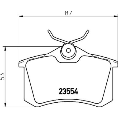 Hella Pagid | Bremsbelagsatz, Scheibenbremse | 8DB 355 019-911
