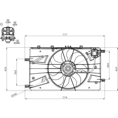 47878 Lüfter, Motorkühlung