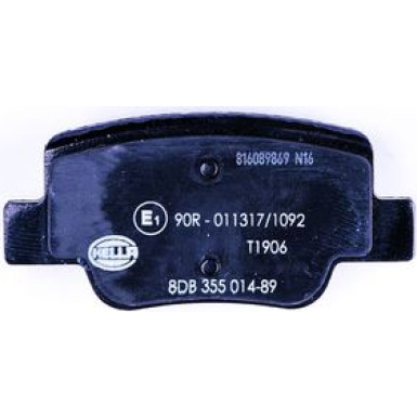Hella | Bremsbelagsatz, Scheibenbremse | 8DB 355 014-891