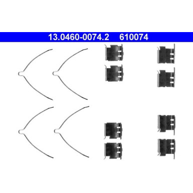 13.0460-0074.2 Zubehörsatz, Scheibenbremsbelag