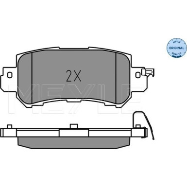 Meyle Bremsbelagsatz, Scheibenbremse MEYLE-ORIGINAL: True to OE 025 255 4014
