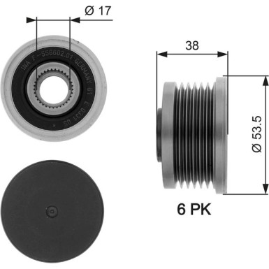 OAP7081 Generatorfreilauf DriveAlign™