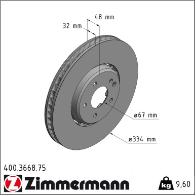 Zimmermann Bremsscheibe Formula Z 400.3668.75