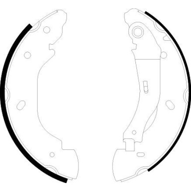 8DB 355 002-511 Bremsbackensatz