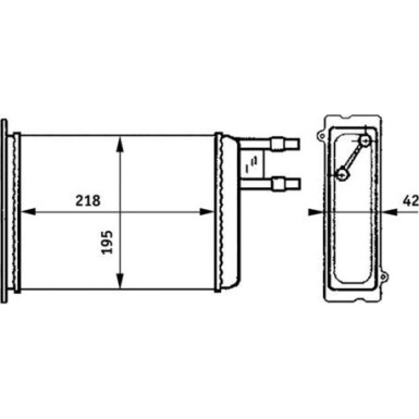 AH 147 000S Wärmetauscher, Innenraumheizung BEHR