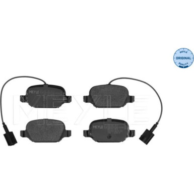 025 252 3717 Bremsbelagsatz, Scheibenbremse MEYLE-ORIGINAL: True to OE.