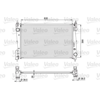 Valeo | Kühler, Motorkühlung | 701717