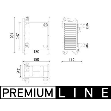 Mahle | Ladeluftkühler | CI 223 000P