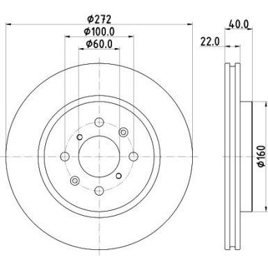 Hella | Bremsscheibe | 8DD 355 123-071