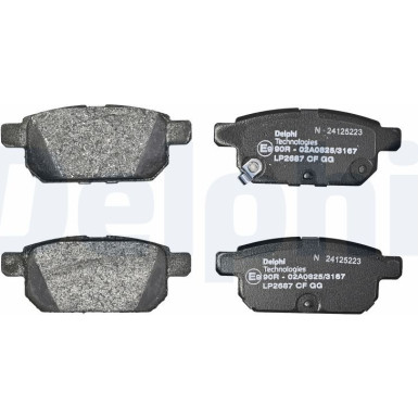 LP2687 Bremsbelagsatz, Scheibenfeststellbremse