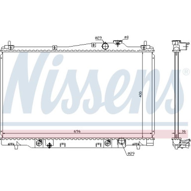 Nissens | Kühler, Motorkühlung | 68142