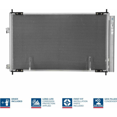 940021 Kondensator, Klimaanlage ** FIRST FIT **