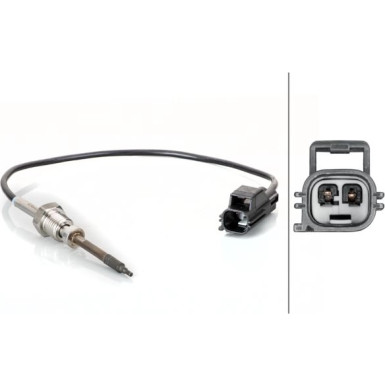 Hella | Sensor, Abgastemperatur | 6PT 014 495-011