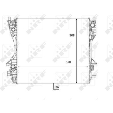 NRF | Kühler, Motorkühlung | 59060