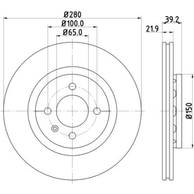Hella | Bremsscheibe | 8DD 355 101-831